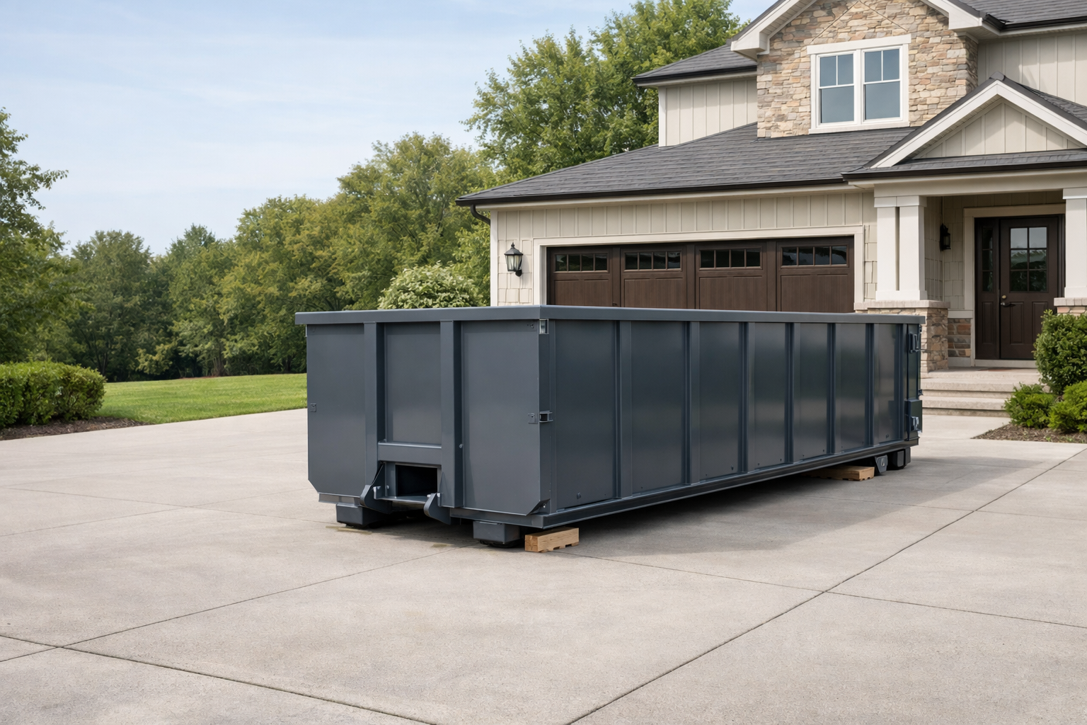 Roll-off dumpster rental service